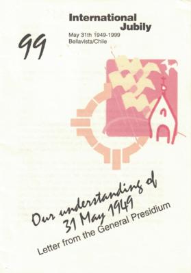 Our Understanding of 31 May 1949 - Letter from the General Presidium